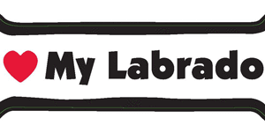 I LOVE MY LABRADOR - BONE MAGNET