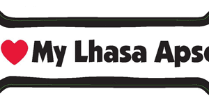 I LOVE MY LHASA APSO - BONE MAGNET