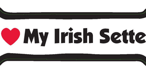 I LOVE MY IRISH SETTER - BONE MAGNET
