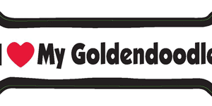 I LOVE MY GOLDENDOODLE - BONE MAGNET