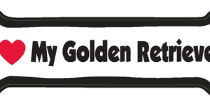 I LOVE MY GOLDEN RETRIEVER - BONE MAGNET