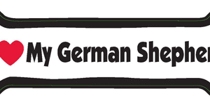 I LOVE MY GERMAN SHEPHARD - BONE MAGNET