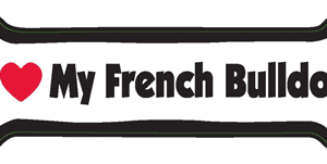 I LOVE MY FRENCH BULLDOG - BONE MAGNET