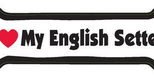 I LOVE MY ENGLISH SETTER - BONE MAGNET