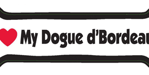 I LOVE MY DOGUE d' BORDEAUX - BONE MAGNET