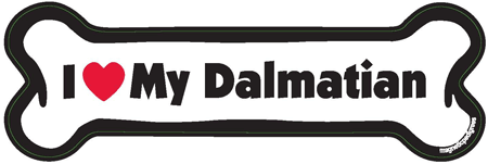 I LOVE MY DALMATIAN - BONE MAGNET