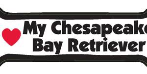 I LOVE MY CHESAPEAKE BAY RETRIEVER - BONE MAGNET