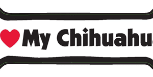 I LOVE MY CHIHUAHUA - BONE MAGNET