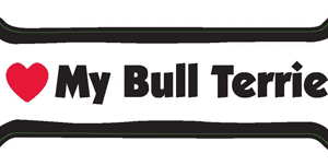 I LOVE MY BULL TERRIER - BONE MAGNET
