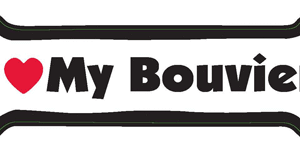 I LOVE MY BOUVIER - BONE MAGNET