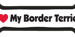 I LOVE MY BORDER TERRIER - BONE MAGNET