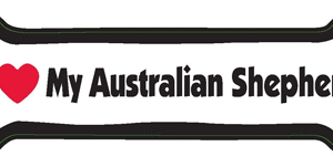 I LOVE MY AUSTRALIAN SHEPHARD - BONE MAGNET