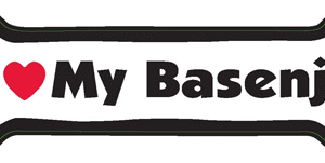 I LOVE MY BASENJI - BONE MAGNET