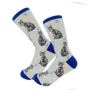 SILVER TABBY SOCKS