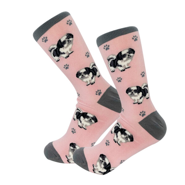 SHIH TZU BLACK & WHITE SOCKS