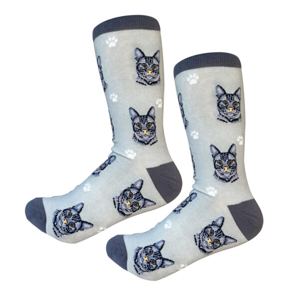 SILVER TABBY SOCKS
