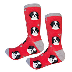 SHIH TZU BLACK & WHITE SOCKS