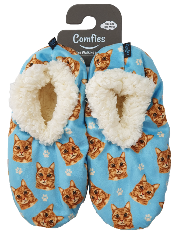ORANGE TABBY SLIPPERS