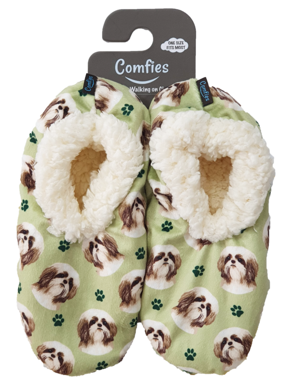 SHIH TZU TAN SLIPPERS