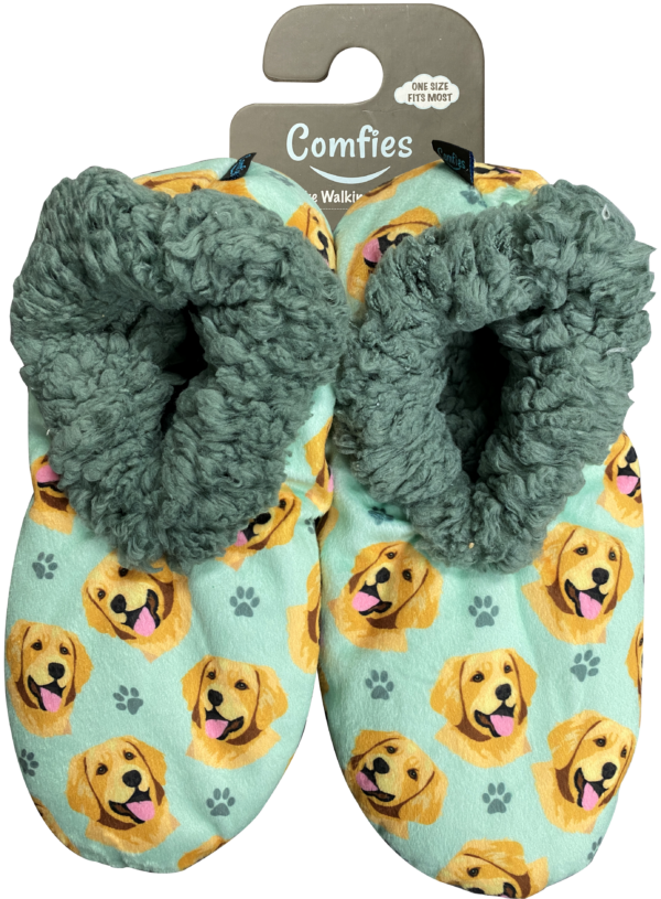 GOLDEN RETRIEVER SLIPPERS