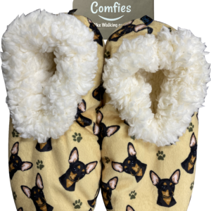 CHIHUAHUA, BLACK SLIPPERS
