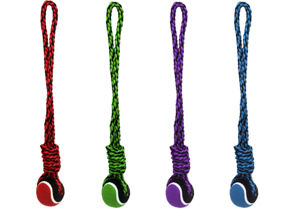 NUTS for KNOTS ROPE TUG WITH TENNIS BALL