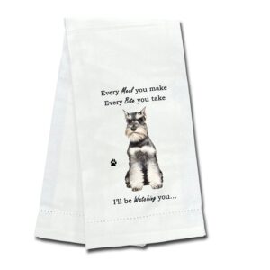 SCHNAUZER, CROPPED KITCHEN TOWEL