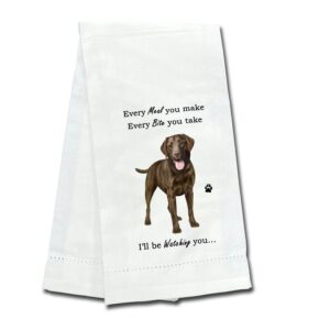 LABRADOR, CHOCOLATE KITCHEN TOWEL