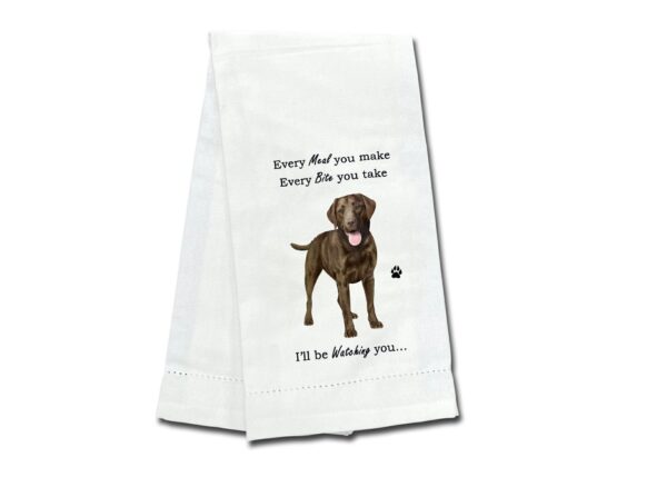 LABRADOR, CHOCOLATE KITCHEN TOWEL