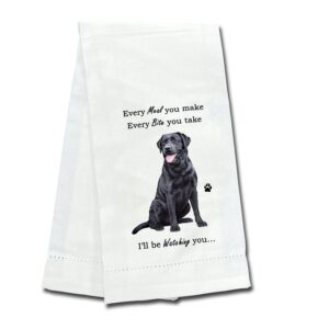 LABRADOR, BLACK KITCHEN TOWEL
