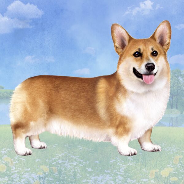 WELSH CORGI STANDING HOME COASTERS