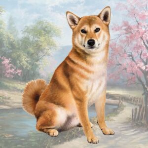 SHIBA INU SITTING HOME COASTERS