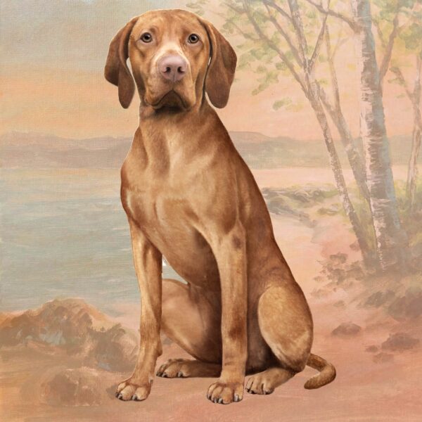 VIZSLA SITTING HOME COASTERS