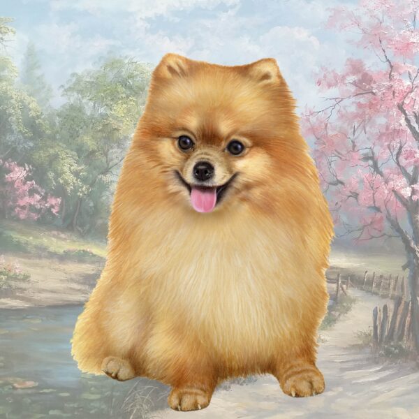 POMERANIAN_ SITTING HOME COASTERS