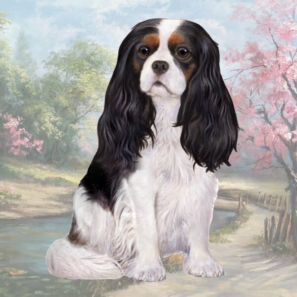 CAVALIER KING CHARLES SITTING HOME COASTERS