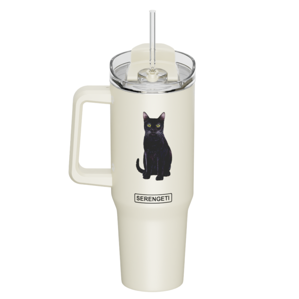 CAT, BLACK - INSULATED MUG