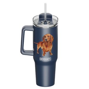 DACHSHUND, RED - INSULATED MUG
