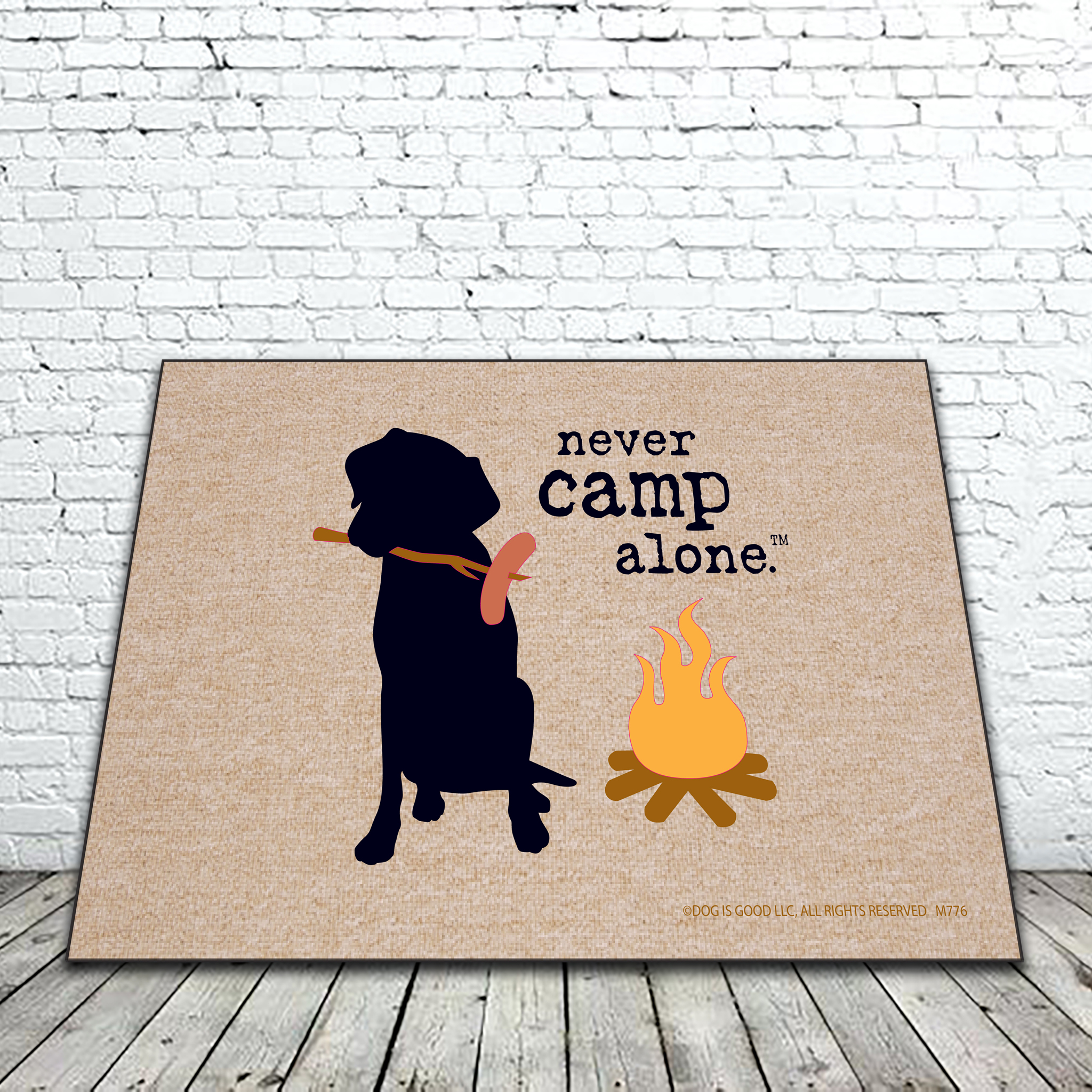 NEVER CAMP ALONE MAT