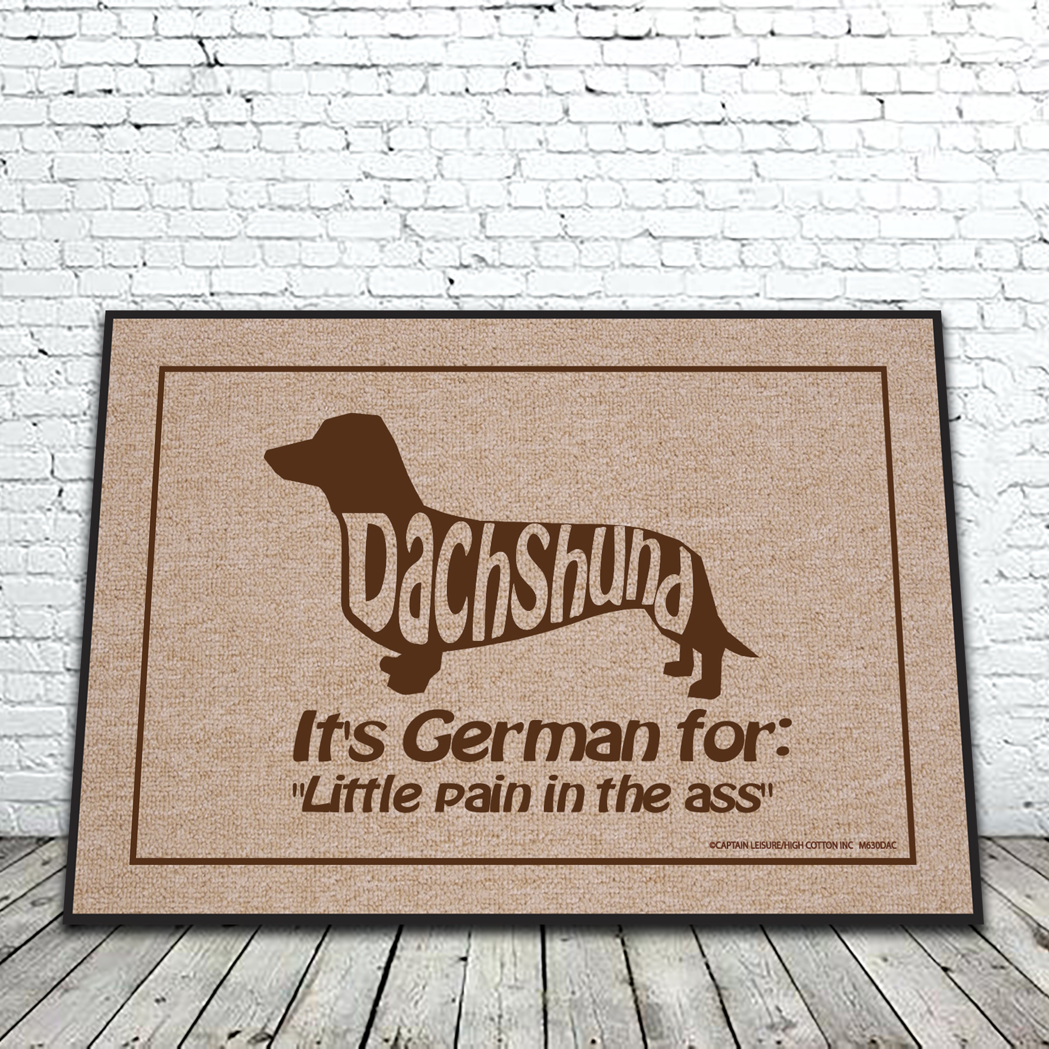 DACHSHUND PAIN IN THE MAT