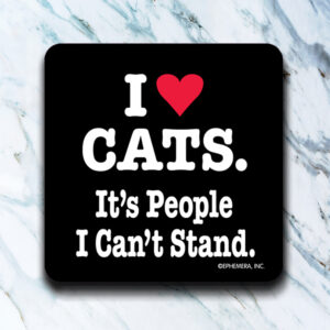 I HEART CATS COASTER