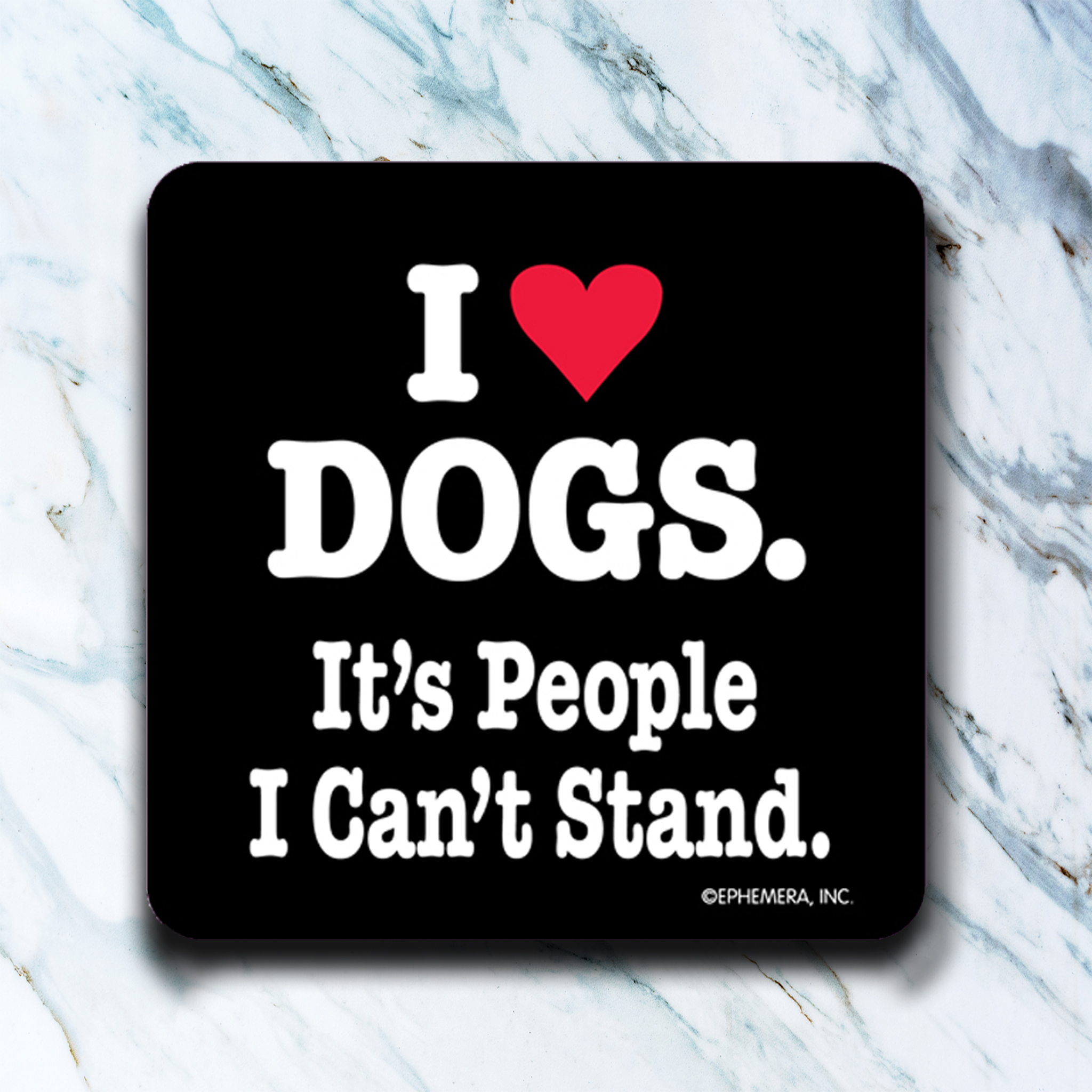I HEART DOGS COASTER