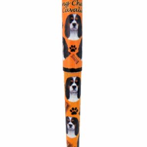 KING CHARLES , TRI-COLOR DOG PEN