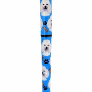 POODLE, WHITE DOG PEN