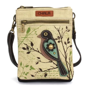 Safari Double Pocket Xbody - Bird - sand