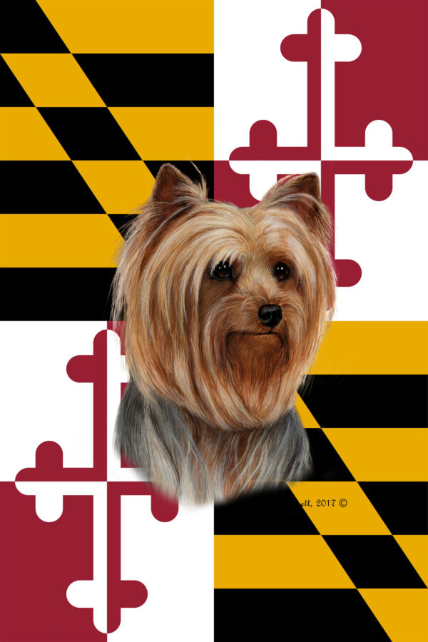 YORKIE SHOW BEST OF BREED - GARDEN FLAG