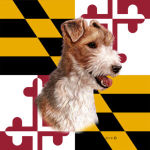 WIRE HAIRED FOX TERRIER BEST OF BREED - GARDEN FLAG
