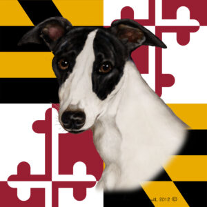WHIPPET BEST OF BREED - GARDEN FLAG