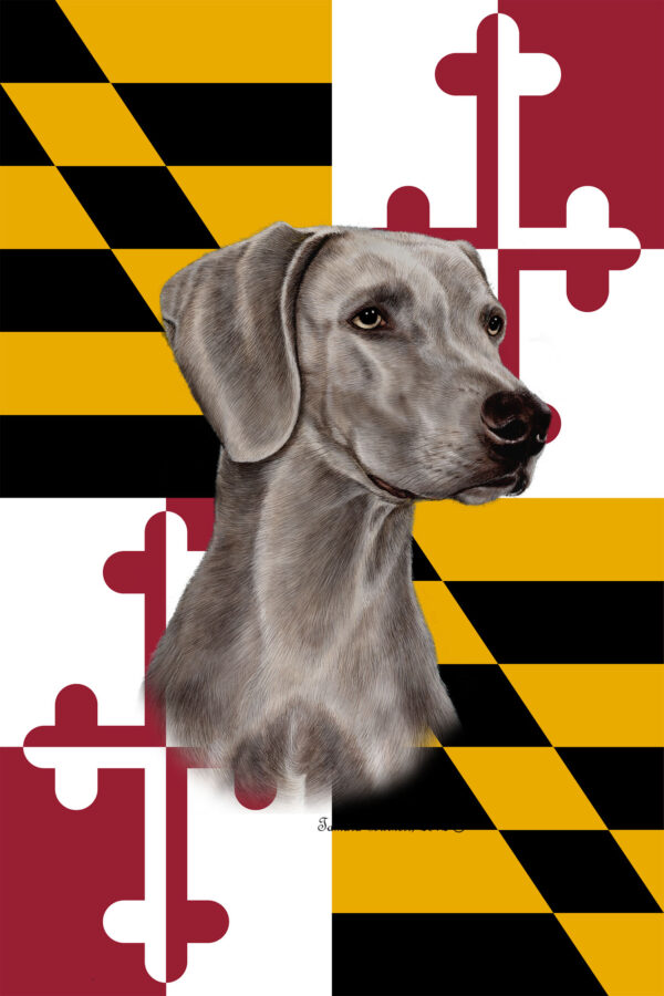 WEIMERANER BEST OF BREED - GARDEN FLAG
