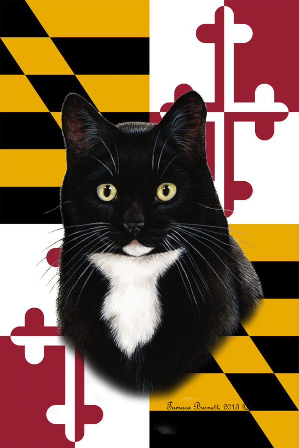 TUXEDO BLACK AND WHITE BEST OF BREED - GARDEN FLAG