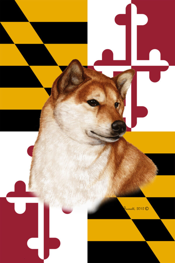 SHIBA INU BEST OF BREED - GARDEN FLAG